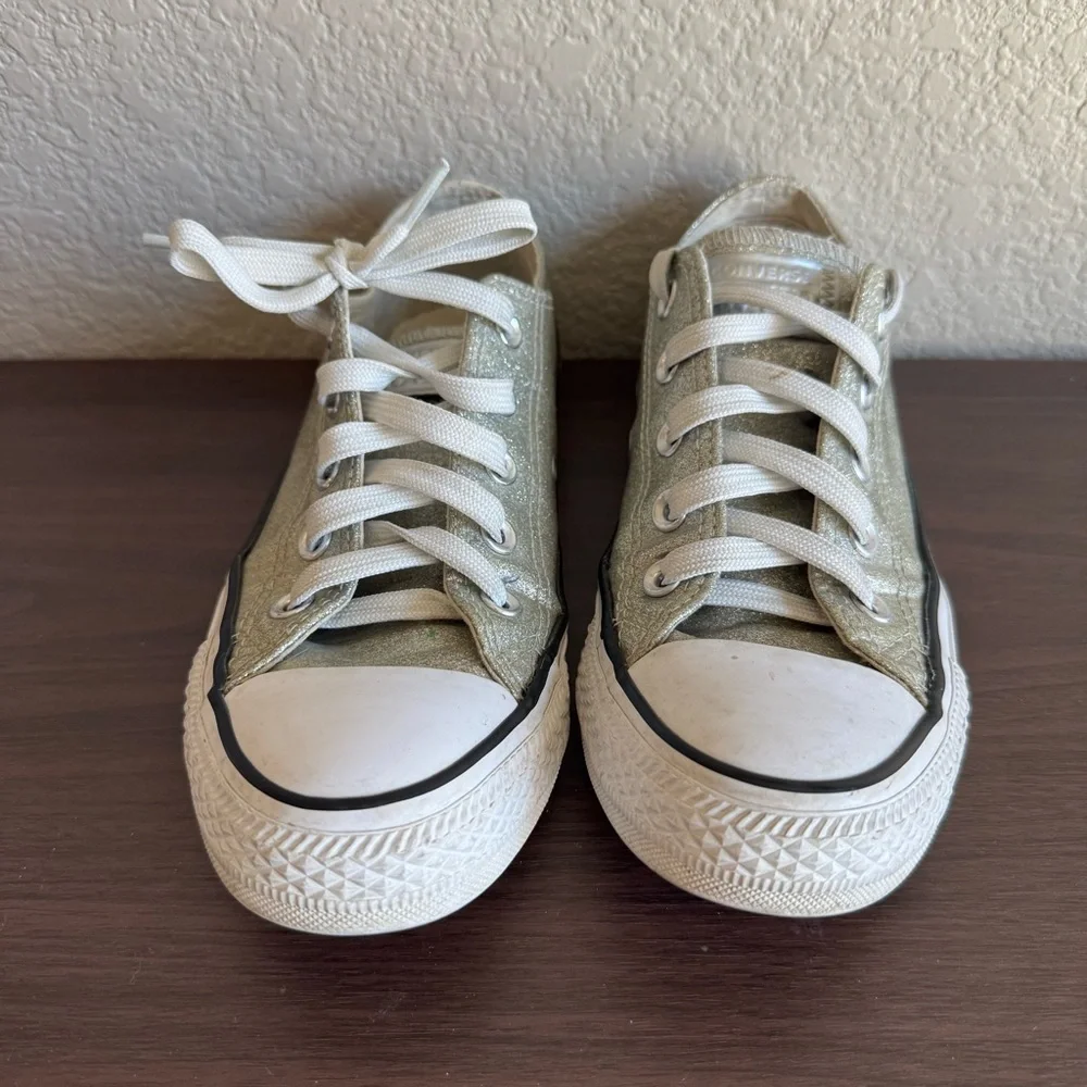 Converse All Star Glitter Sneakers Low Top‎ Lace Up Casual Shoes
